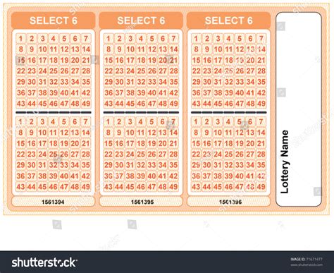 blank lottery ticket template.